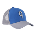 C cap grey blue mesh - Front view | Cottega