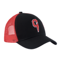 C cap red black mesh - Front view | Cottega