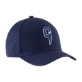 Full material cap triple navy blue - Front view | Cottega