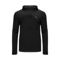 Performance tracksuit top, jet black - Front view | Cottega