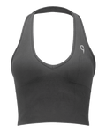Empower Seamless Top, Graphite Grey - Front view | Cottega