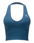 Empower Seamless Top, Gulfstream Blue - Front view | Cottega