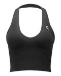 Empower Seamless Top, Jet Black - Front view | Cottega